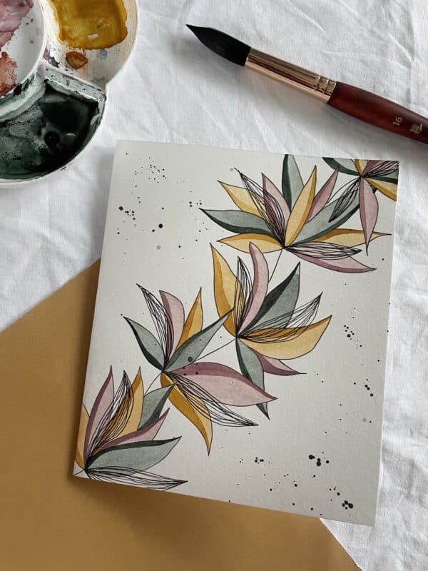 Workshop 16 november 2025 - Bloemenkaartjes schilderen met aquarel - Afbeelding 3