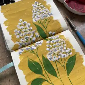 Workshop 18 oktober 2025 - Vul je schetsboek met bloemen
