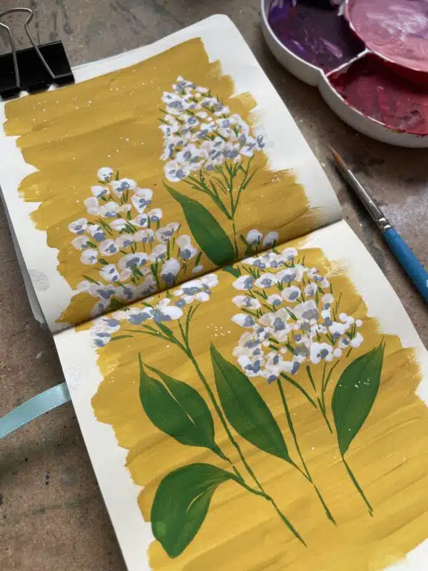 Workshop 18 oktober 2025 - Vul je schetsboek met bloemen